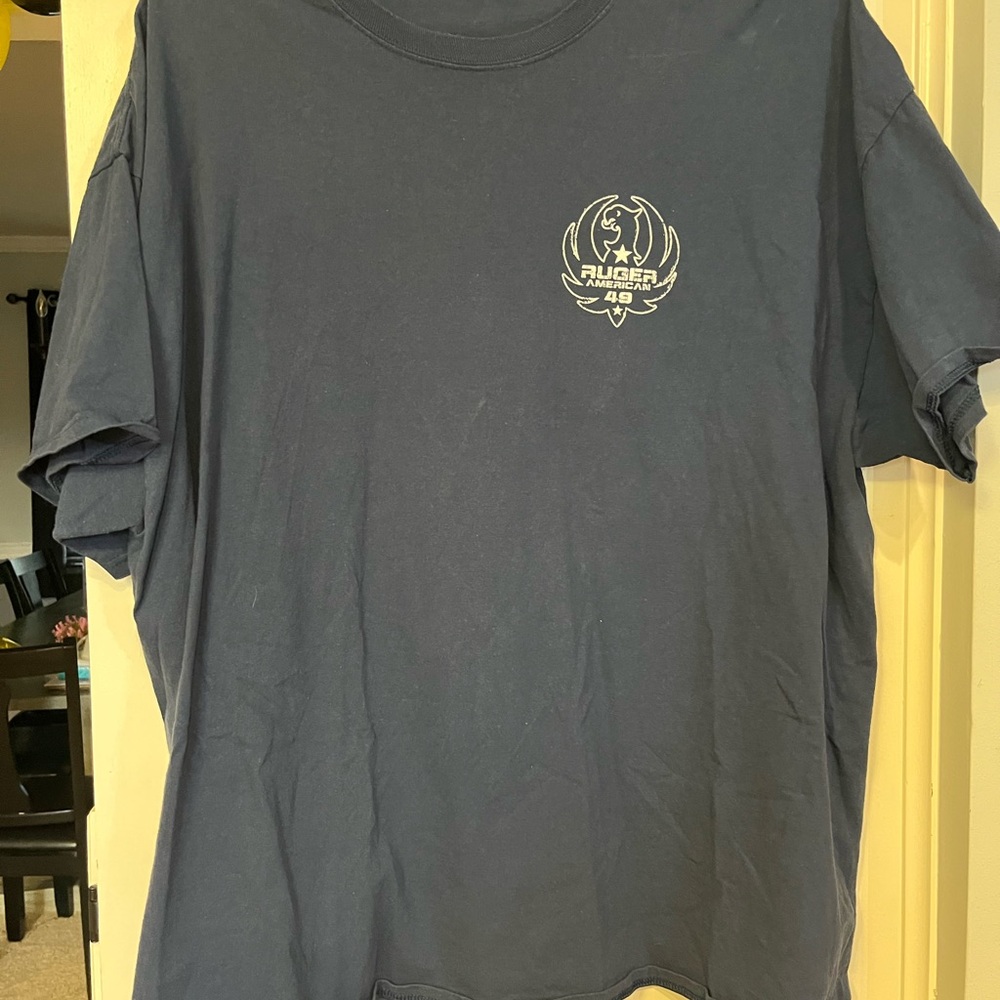 Ruger Black T-Shirt with Gold Logo